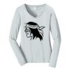 Ladies Long Sleeve Fan Favorite V Neck Tee Thumbnail